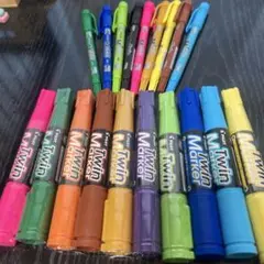 Pilot Twin Marker 新古 大小19本セット