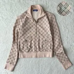 希少カラー✨ バーバリーブルーレーベル トラックジャケット ノバチェック Y2K
