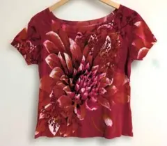 専用出品　　　トクコプルミエヴォル　花柄コットンカットソー サイズ9のサムネイル