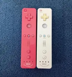Wiiリモコン ピンク ホワイト 　モーションプラス２本