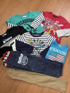 男の子 110 長袖Tシャツ デニム まとめ売り 7点セット プラレール トミカ