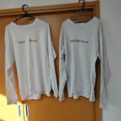 Waiting Room 長袖カットソー XL ホワイト グレー　2点セット