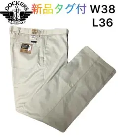 新品タグ付き未使用デッドストックドッカーズツータックワイドチノパンツ　W38
