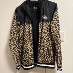 STUSSY ヒョウ柄 ナイロンジャケット S