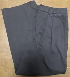 GU チノバレルレッグタックパンツ ダークブラウン　S