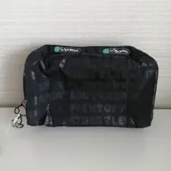 レスポートサック　ポーチ　スヌーピー　ブラック