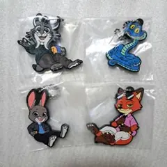 ズートピア2 　ラバーストラップ 4つまとめ売り