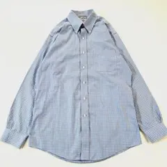 美品▼ブルックスブラザーズ BDシャツ 長袖 チェック slim fit