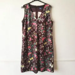 PART2 BY JUNKO SHIMADA 花柄 ノースリーブワンピ 11号