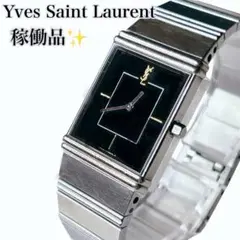 稼働　イヴ・サンローラン スクエア クォーツ　腕時計　シチズン　ゴールド　YSL