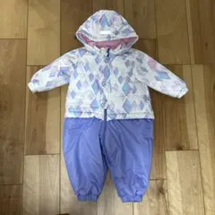 子供用ジャンプスーツ 80サイズ ダイヤモンドパターン
