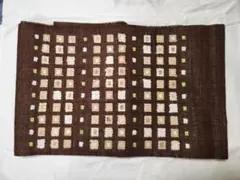 百亭工房 九寸名古屋帯 焦茶色 麻地 手すくい織 夏帯 - メルカリ