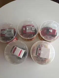 未使用 FIRE ORIGINAL 消防車 ミニカー 5種セット