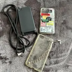 iPhoneケース3セット（黒・透明）iPhone7.8.SE対応