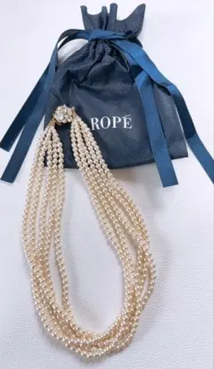 ROPÉ ★5連パールネックレス ビジュー 結婚式 フォーマル♡のサムネイル