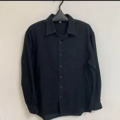 ビッグサイズ　ネルシャツ　メンズ　オーバーサイズ　黒　XL