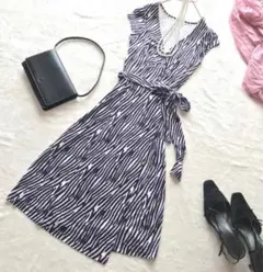 ダイアンフォンファステンバーグ　カシュクールワンピース