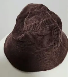 コーデュロイ バケットハット ダークブラウン 56-58cm