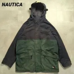 90sNAUTICAフーデッドジャケットフェードボログランジ 雰囲気系 アウター