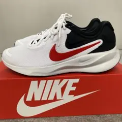 NIKEナイキメンズスニーカーランニングジョギングシューズ白赤黒新品28.5のサムネイル