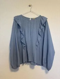 Samansa Mos2 フリル付きブラウス