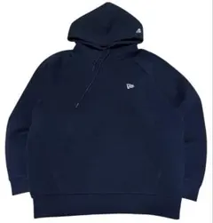 NEW ERA バックロゴ ビッグプリント プルオーバー フーディー ブラック