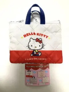 サンリオキャラクターズ レトロレッスンバッグ　ミニキーホルダー　ハローキティ
