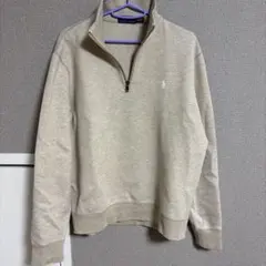 Polo Ralph Lauren ベージュ ハーフジップ トレーナー M