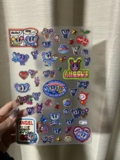 ナカムラくん 中村くんエンジェルブルー うるちゅるポップシール刺繍シール 正規品