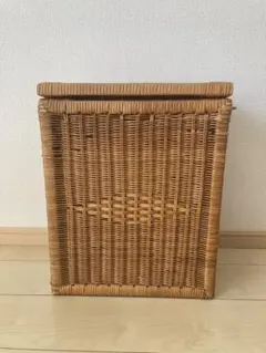 蓋付きバスケット 籐かご 収納ボックス