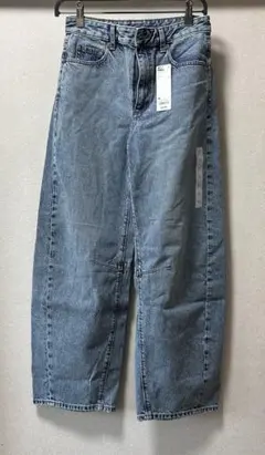 GU バレルレッグジーンズ 65 BLUE M 新品未使用品