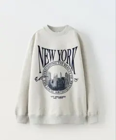 ZARA NEW YORK グラフィック トレーナー 9-10歳