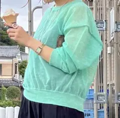 BEAUTY&YOUTH　シアーニット