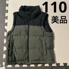 美品　バースデイ　ダウンベスト　110 グリーン　ブラック　アウター