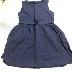 キッズ 女の子 夏服 タンクトップ120紺