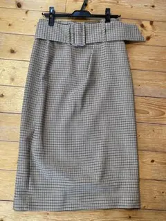 ZARA 千鳥柄タイトスカート