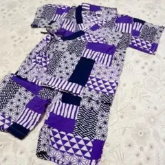 120cm 甚平 パッチワーク柄 BREEZE