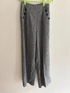archives グレー スラックスパンツ Mサイズ ボタン付き