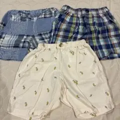 80〜90センチ　ハーフパンツ3点セット