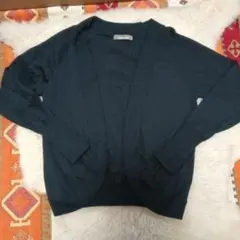 黒カーディガン Lサイズ 100%ウール