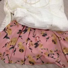 最終値下げ♡INGNI系 ピンク ♥︎花柄♥︎フレアスカート♥︎