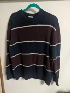ボーダークルーネックセーター