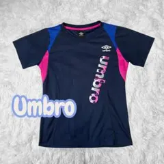 Umbro 半袖Tシャツ ネイビー ピンク Lサイズ　古着　トップス　即購入OKのサムネイル