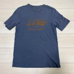 L.L.Bean グレー Tシャツ M エルエルビーン　ネイビー　ロゴ入り