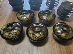 荒木義隆】 灰釉金彩銘々皿 五客揃い 共箱 - メルカリ