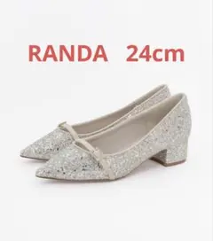 RANDA ビジューバックル ポインテッドトゥパンプスのサムネイル