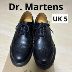 【美品】Dr. Martens ブラック ウィングチップ