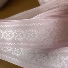 ピンクサテンリボン　3.7㌢×3.0m