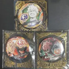 ヒロアカ　爆豪勝己　缶バッジ　バースデー