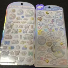 正規品　サンリオ　シナモンロールコットンパフィー うるしゅるポップシール